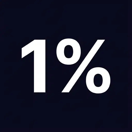 1% logo